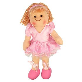 Bigjigs Toys Tkanina punčka Lily 28 cm