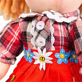 Bigjigs Toys Tkanina punčka Mandie 34 cm