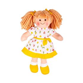 Bigjigs Toys Tkanina punčka Zoe 28 cm