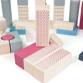 Bigjigs Toys Vedro s kockami 50 kosov