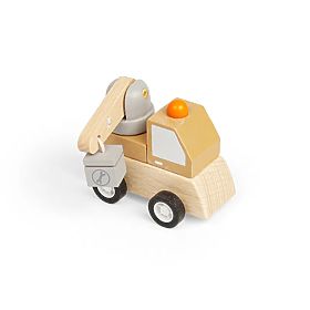 Bigjigs Toys Vlečno gradbeno vozilo Žerjav