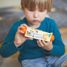 Bigjigs Toys Življenje v džungli z motornim valjem