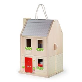 Bigjigs Toys Zložljiva hišica s pripomočki, Bigjigs Toys