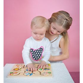 Bino Motorični labirint Poišči živalsko glavo