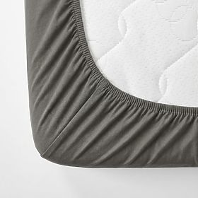 Bombažna rjuha 180x80 cm - temno siva