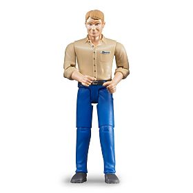 Bruder BWORLD Figura moški modre hlače