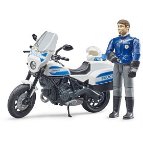 Bruder BWORLD policijski motocikel Ducati Scrambler z voznikom