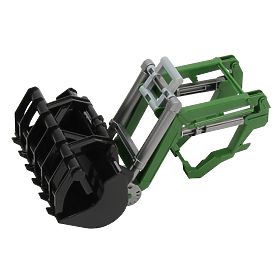 Bruder Čelni nakladalec za traktorje John Deere 6920 zeleni