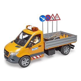 Bruder Cestno vzdrževalno vozilo MB Sprinter s figurico in dodatki
