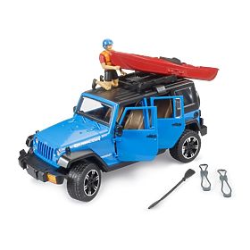 Bruder Jeep Wrangler Rubicon s kajakom in figurico 1:16