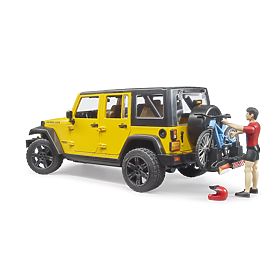 Bruder Jeep Wrangler Rubicon s kolesarjem in kolesom