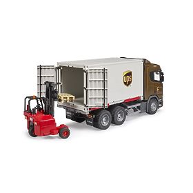 Bruder Logistični tovornjak Scania UPS z viličarjem