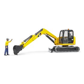 Bruder Mini bager CAT s figurico, Bruder