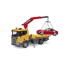 Bruder Scania Super 560R vlekač z avtom, Bruder