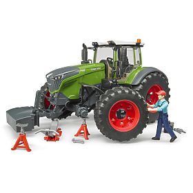 Bruder traktor Fendt 1050 Vario z mehanikom in delavniškim orodjem 1:16