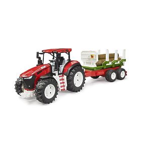 Bruder Traktor ROADMAX s prikolico za les in hlodi