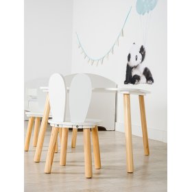 Ourbaby - Otroška miza in stoli z zajčjimi ušesi, SENDA