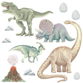 Komplet stenskih nalepk - Dinozavri