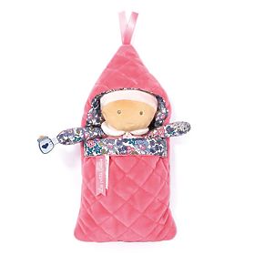 Doudou Jolijou Dojenček v oblačilni odeji 20 cm