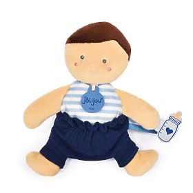 Doudou Jolijou Lutka 18 cm modra, Doudou Jolijou Paris
