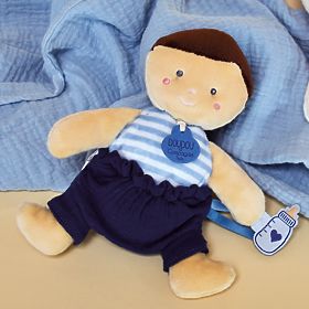 Doudou Jolijou Lutka 18 cm modra, Doudou Jolijou Paris