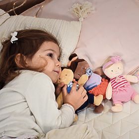 Doudou Jolijou Lutka 18 cm modra