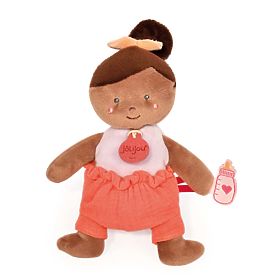 Doudou Jolijou Lutka 18 cm oranžna, Doudou Jolijou Paris