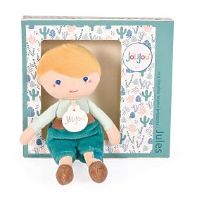 Doudou Jolijou Lutka Jules 16 cm zelena, Doudou Jolijou Paris