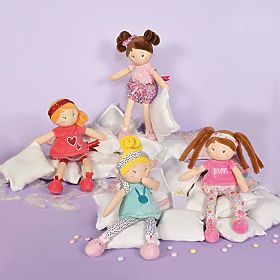 Doudou Jolijou Lutka LES PIPELLETTES 25 cm 1 kos, Doudou Jolijou Paris