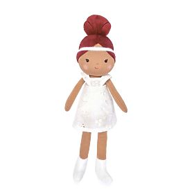 Doudou Jolijou Lutka Mae 25 cm bela, Doudou Jolijou Paris