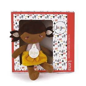Doudou Jolijou Punčka Léna 16 cm rumena