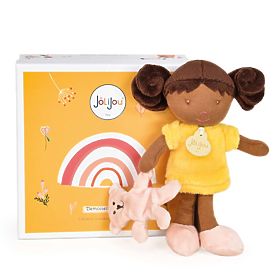 Doudou Jolijou Punčka Miss Vanilla 21 cm, Doudou Jolijou Paris