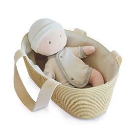 Doudou Jolijou Punčka Pol v torbi za voziček 28 cm, Doudou Jolijou Paris
