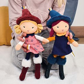 Doudou Jolijou Tkanine lutke Čarovnice 24 cm, Doudou Jolijou Paris
