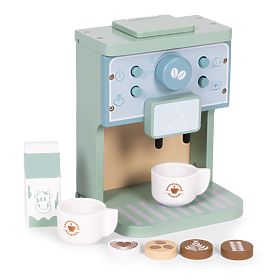 Leseni otroški kavni aparat baristični set 8 kosov ECOTOYS, EcoToys