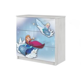 Otroška omarica Disney - Ledeno kraljestvo - dekor norveškega bora, BabyBoo, Frozen