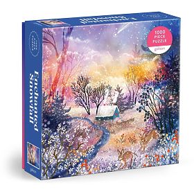 Galison Puzzle Čarobna zasnežena pokrajina 1000 kosov