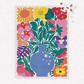 Galison Puzzle Cvetje zodiaka 1000 kosov