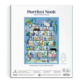 Galison Puzzle Mačja knjižnica 1000 kosov