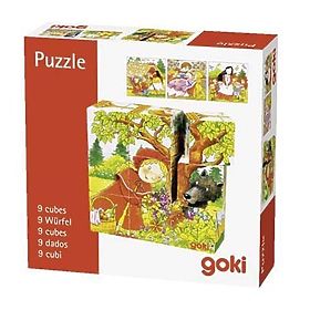 Goki Lesene kocke Pravljice 9 kos