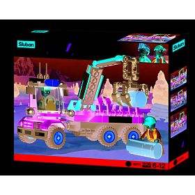 Gradbeni set Sluban Town Farma M38-B0778 - Traktor s prikolico za hlode, Sluban