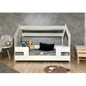 Postelja hiša Puzzle 160x80 - bela, LilaBaby