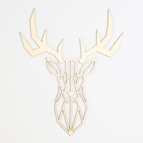 Lesena geometrijska slika - Jelen 1 - različne barve, Elka Design