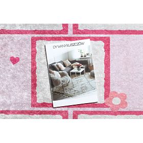 JUNIOR 51828.802 pralna preproga poskok, baletka za otroke proti zdrsu - roza, F.H.Kabis