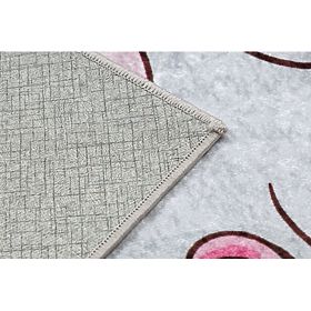 JUNIOR 51855.804 pralna preproga Samorog, oblaki za otroke proti zdrsu - roza, F.H.Kabis