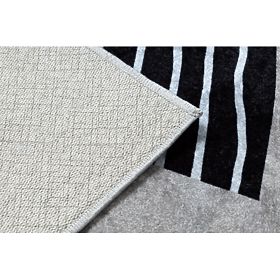 JUNIOR 51974.802 pralna preproga Medvedi, živali za otroke proti zdrsu - siva, F.H.Kabis