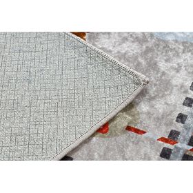 JUNIOR 51986.803 pralna preproga Tiri, lokomotiva za otroke proti zdrsu - siva, F.H.Kabis