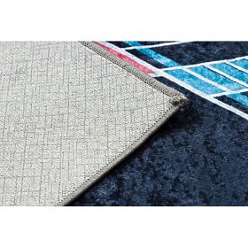 JUNIOR 52069.801 pralna preproga Vesoljska raketa za otroke proti zdrsu - črna, F.H.Kabis