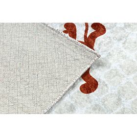 JUNIOR 52104.801 pralna preproga Safari, živali za otroke proti zdrsu - siva, F.H.Kabis