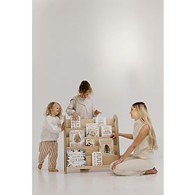 Knjižna polica SLIM L - naravna